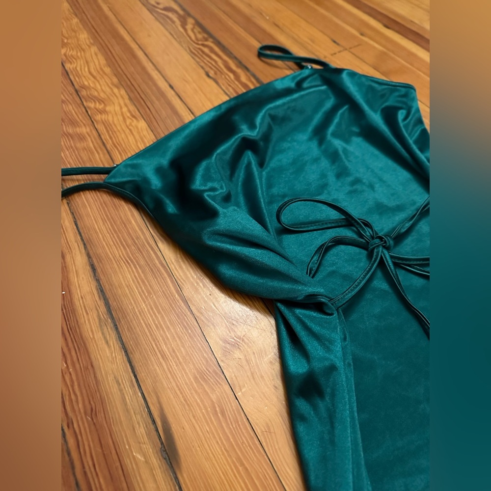 Emerald Green Mini Dress